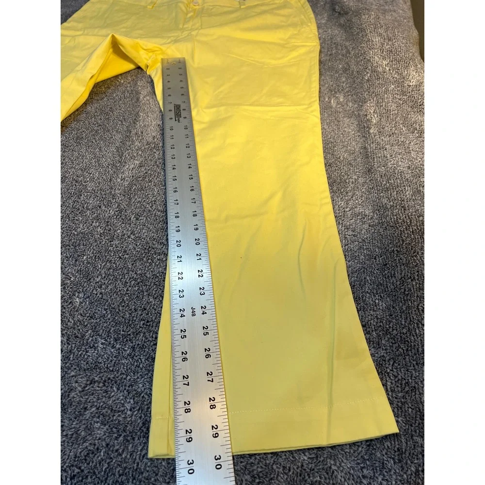 Vineyard Vines Mens 42x30 Yellow Breaker Pants Cotton Chino Straight Leg Golf